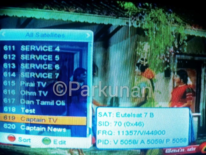 Captain Tv & Captain news Added on Eutelsat 70 B