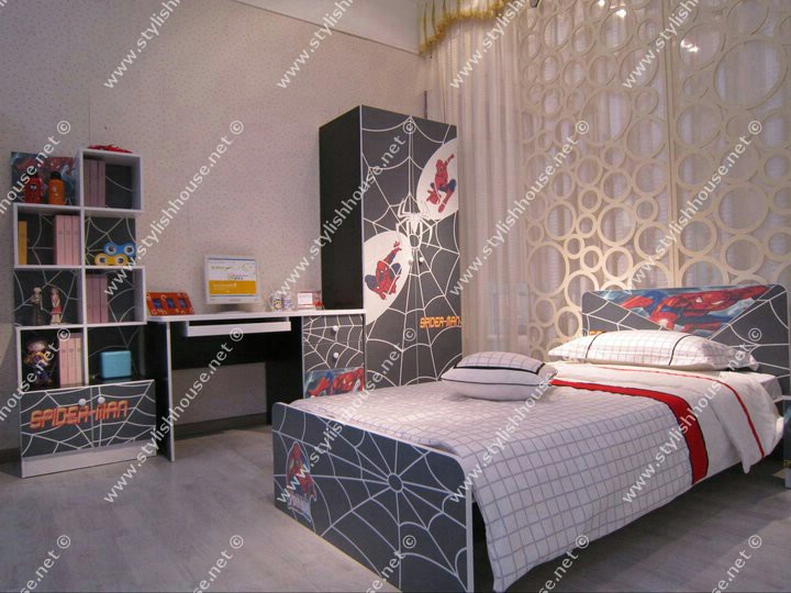 Spider man bed room set. stylish bedroom look