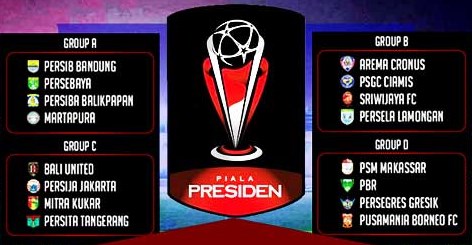 Jadwal Piala Presiden 2015 Siaran Langsung Indosiar, Klasemen Dan Hasil Skor Pertandingan