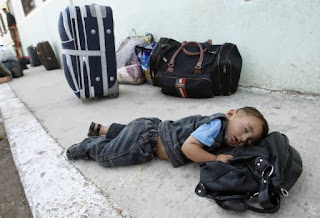 Bayi Palestina di perlintasan Rafah (foto arsip WorldBulletin)