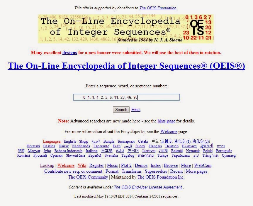  La Enciclopedia Virtual de las Secuencias de Números Enteros