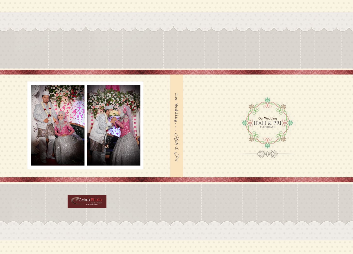 Contoh Photo Kolase  Album Pernikahan Sederhana Editing 