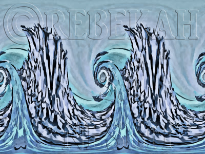 Abstract Art Tsunami Sea Waves