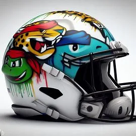 Jacksonville Jaguars TMNT Concept Helmet