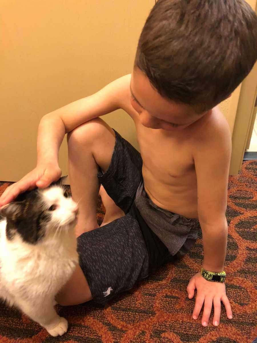 This Boy Was Bullied Because Of His Extraordinary Condition. His Life Changed When He Rescued A Cat With The Same Unique Traits.