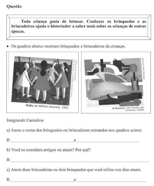 Atividades história 2 ano ensino fundamental