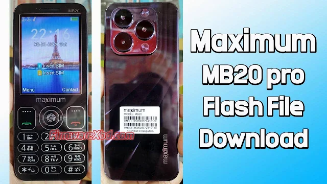 Maximum MB20 Pro Flash File MT6261