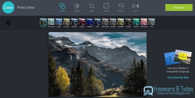 Canva Photo Editor : un outil en ligne d'édition de photos