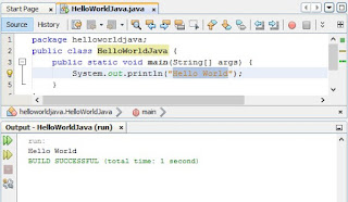 Tutorial Java : Program 'Hello World' Menggunakan Java