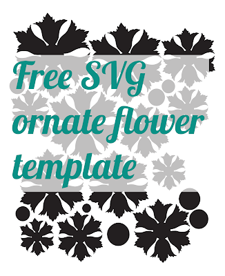 Free ornate flower shape .SVG - from mel stampz