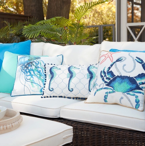 coastal collection outdoor pillows