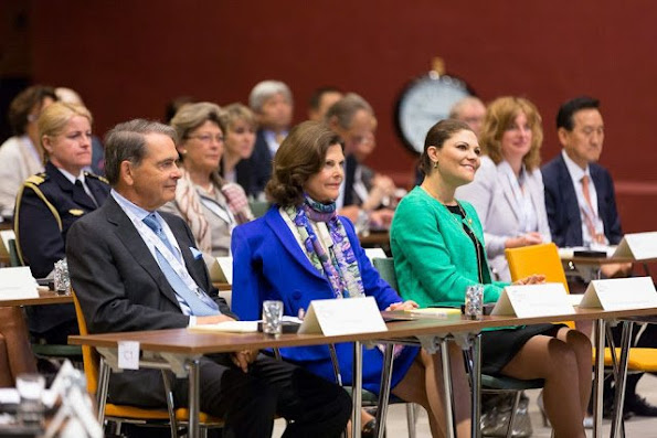 Queen Silvia of Sweden and Crown Princess Victoria of Sweden attended Dementia Forum X on May