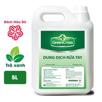 Dung dịch rửa tay khô GREEN CROSS can 5L