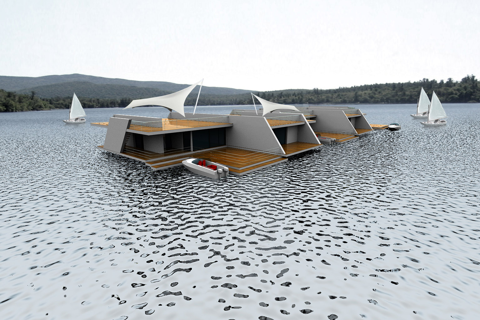 Floating Homes modern design by moderndesign.org