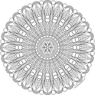 Free printable mandala to color in jpg and transparent png format