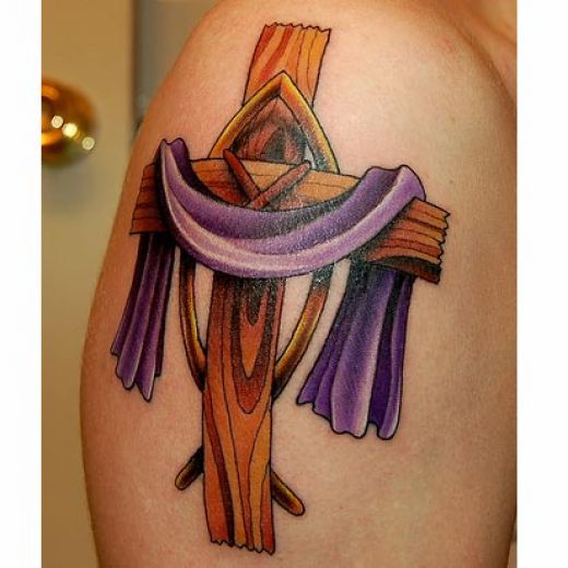 cross tattoo color. Timmy B at Virginia Beach Ink Tattoo USA 4 - Colour Tattoo | Big Tattoo
