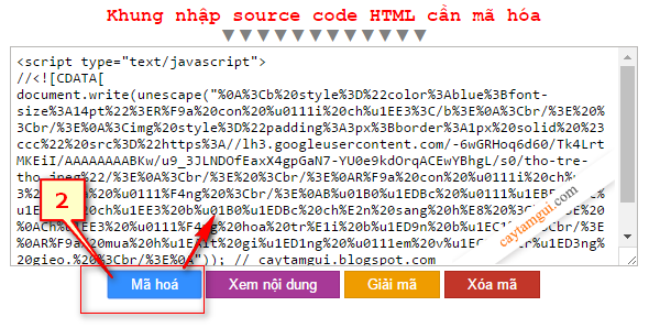 Tool mã hóa ký tự giấu source code HTML (Level 1)