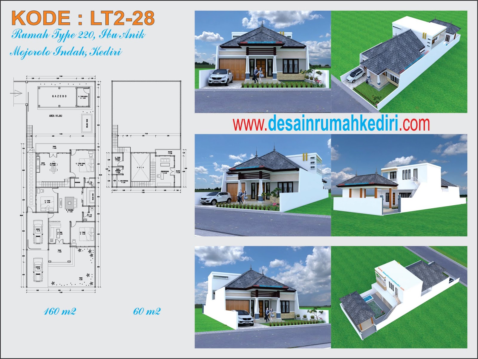Lt2 28 Rumah Minimalis 2 Lantai Ibu Anik Mojoroto Indah Kota