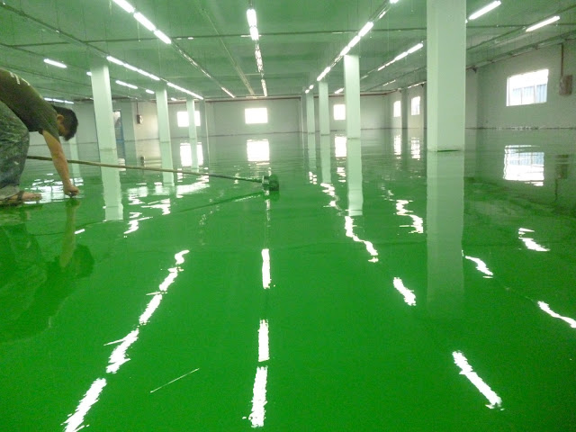 Sơn nền nhà xưởng bằng sơn epoxy Long An, Đồng Nai...