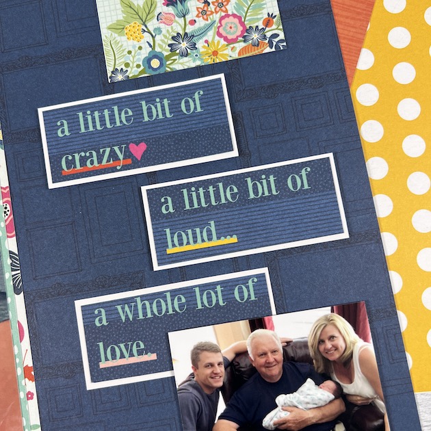 12x12 Father's Day Scrapbook Page with funny sayings