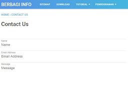Cara Membuat Halaman untuk Contact Us di Blog