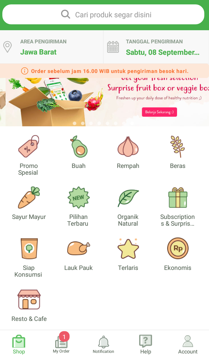 KETAGIHAN BELANJA DI SAYUR  BOX REVIEW ESCAPEE