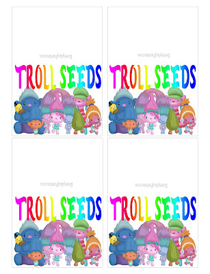 Troll Seeds Bag Topper Printable