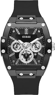 GUESS Men's Trend Casual Tonneau Diamond 43mm Watch