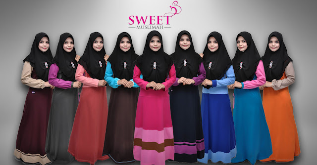 Koleksi Jubah Cotton Anggun Sweet Muslimah