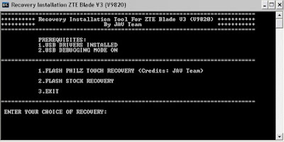 Cara Root Dan Instal Recovery ZTE Bolt V9820