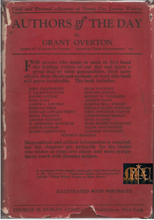 Authors of the Day (1924) - Grant Overton