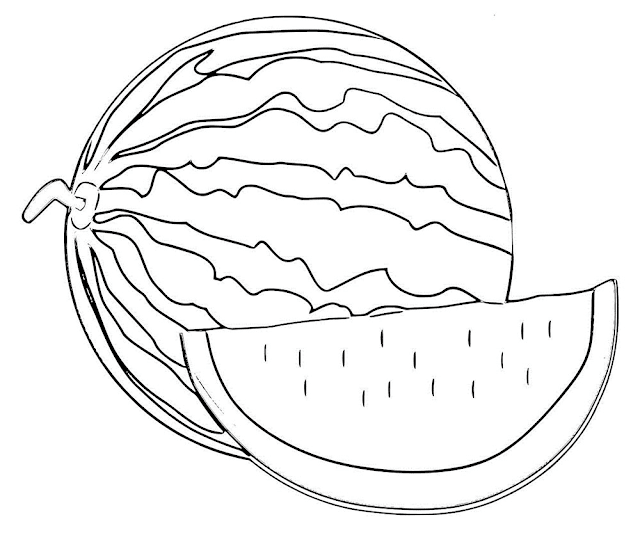 Gambar Mewarnai Buah-buahan