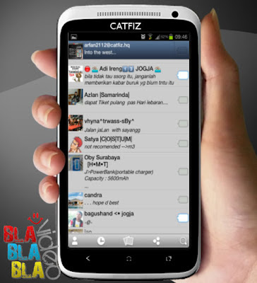 Gambar Tampilan Catfiz Aplikasi BBM untuk Android