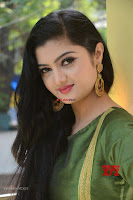Akshitha cute beauty in Green Salwar at Satya Gang Movie Audio Success meet ~  Exclusive Galleries 033.jpg