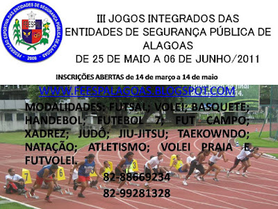 III JOGOS INTEGRADOS DAS ENTIDADES DE SEGURANÇA PÚBLICA DE ALAGOAS