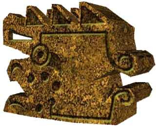 Peru Gold Statue Papercraft