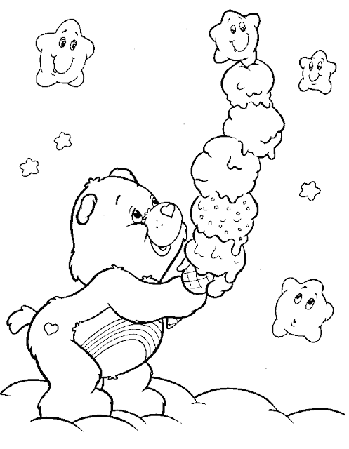 Care Bears Playing with Stars