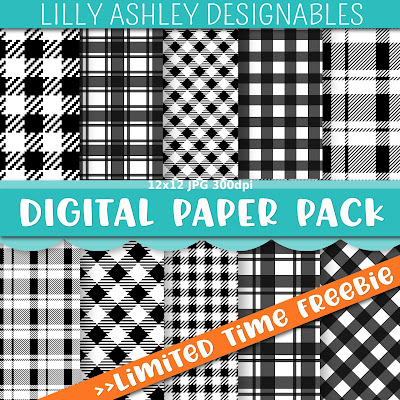 free plaid digital paper