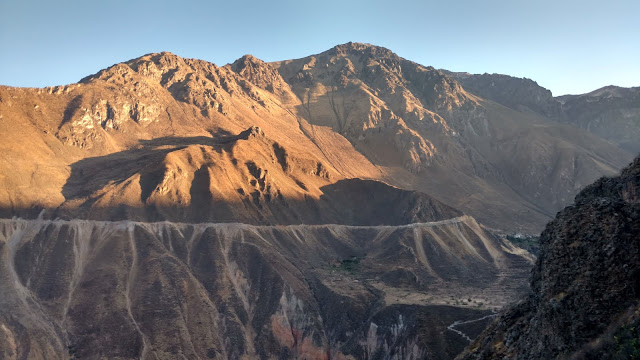 the Colca Canyon in the early AM