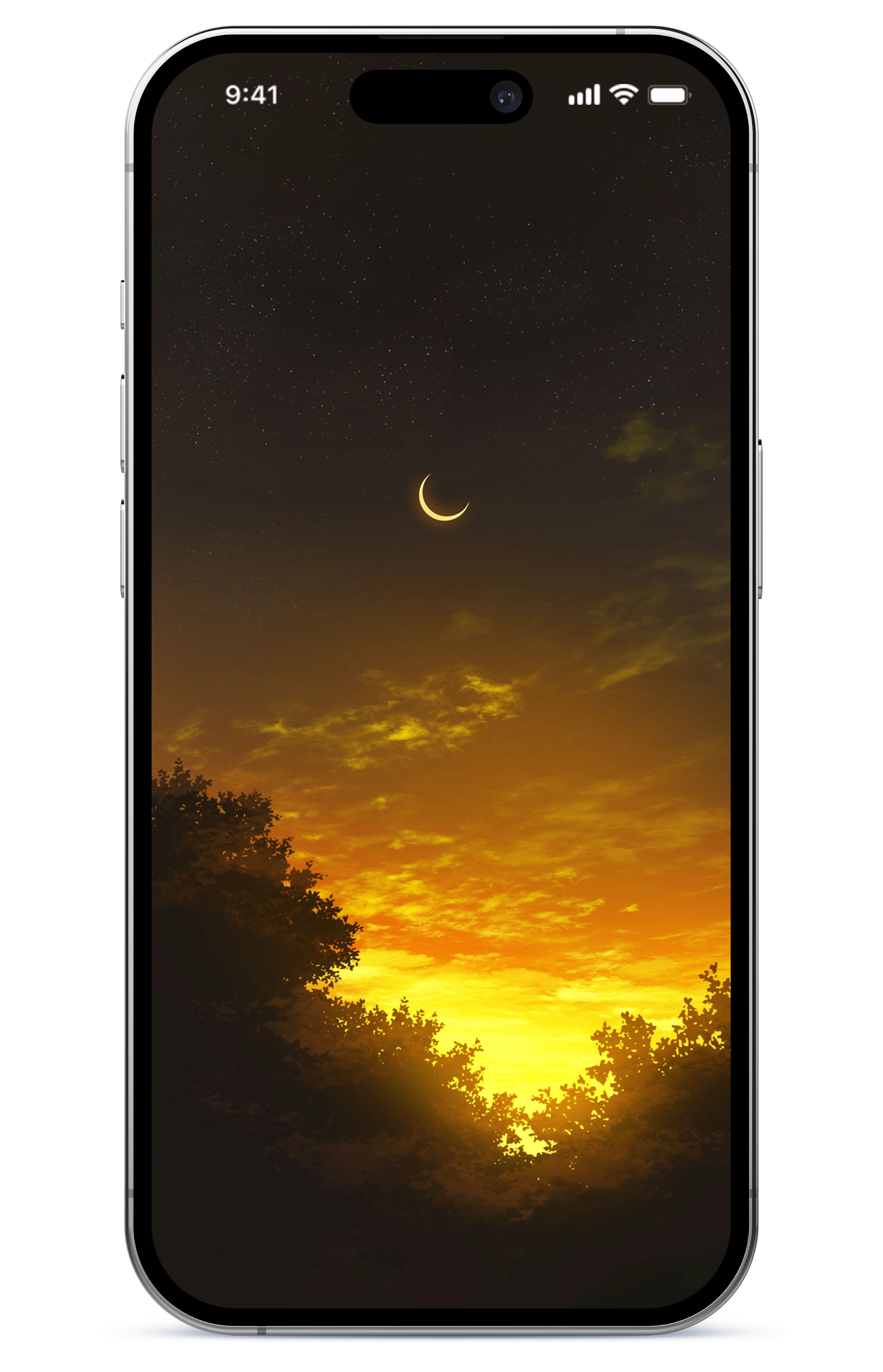 Download yellow iPhone 14 wallpaper for any device