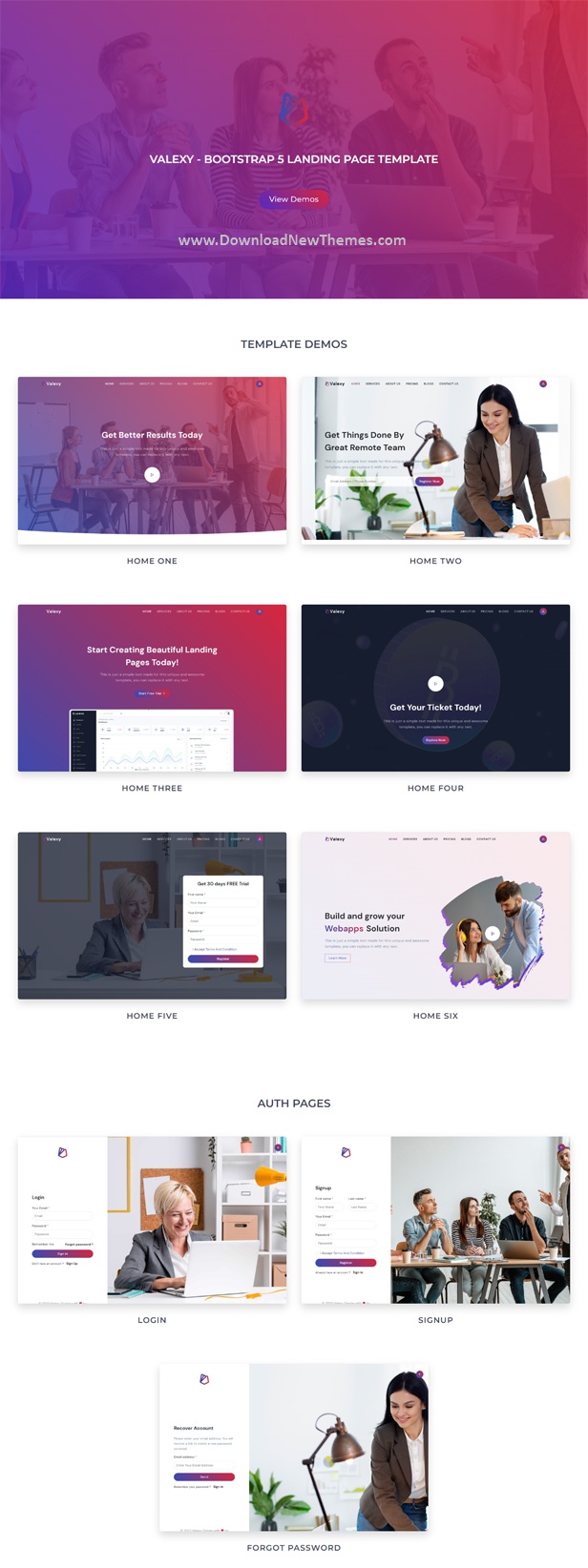 Valexy - Bootstrap 5 Landing Page Template Review