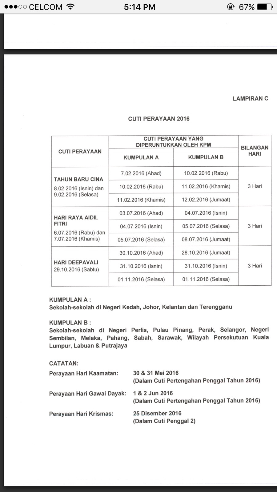 Surat Pekeliling Ikhtisas Setiausaha Peperiksaan Sekolah