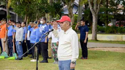 Sempena Memeriahkan HUT RI Ke-77, Pemkab Kampar Lakukan Goro Bersama