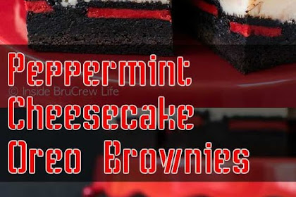 Peppermint Cheesecake Oreo Brownies