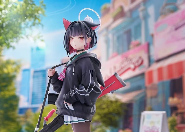 Figura Chisa 1/7 Blue Archive Claynel con rifle y base Trinity