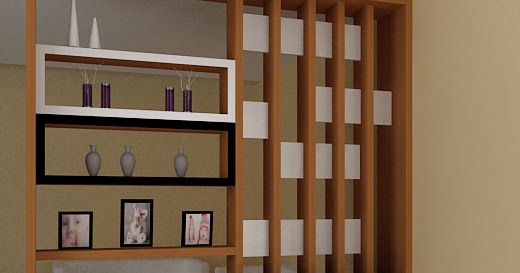 Kitchenset Pelangi Desain Interior Partisi Rak  Pajangan  