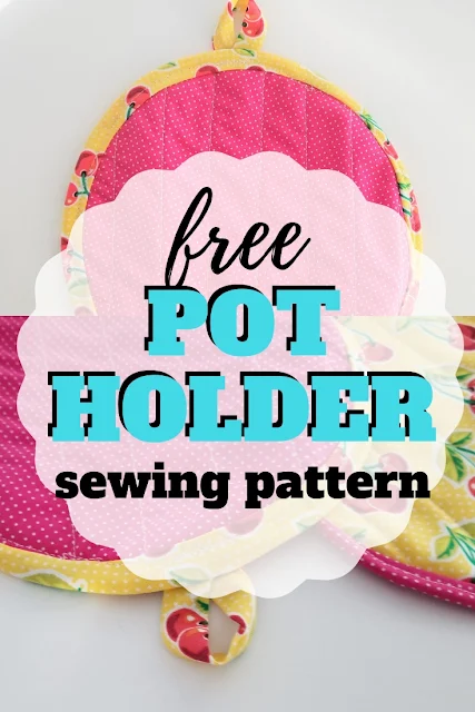 Grab the free sewing pattern and learn how to make pot holders.