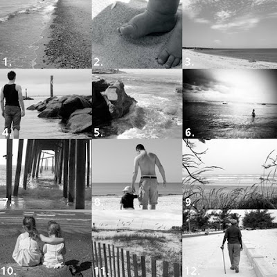 black and white beach photos. A Black and White Beach