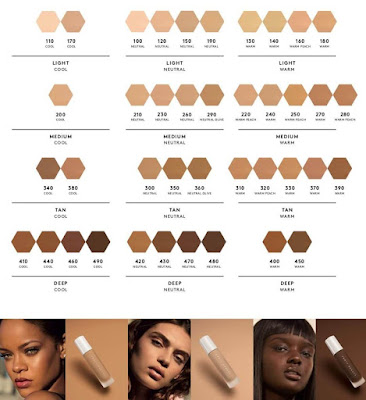 40 Shades of FENTYBEAUTY BY RIHANNA Pro Filt'r Soft Matte Longwear Foundation