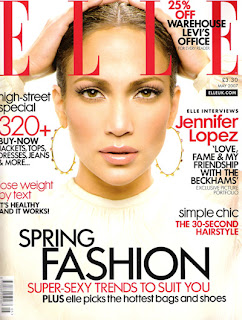 Jennifer Lopez on the cover of ELLE Uk - May